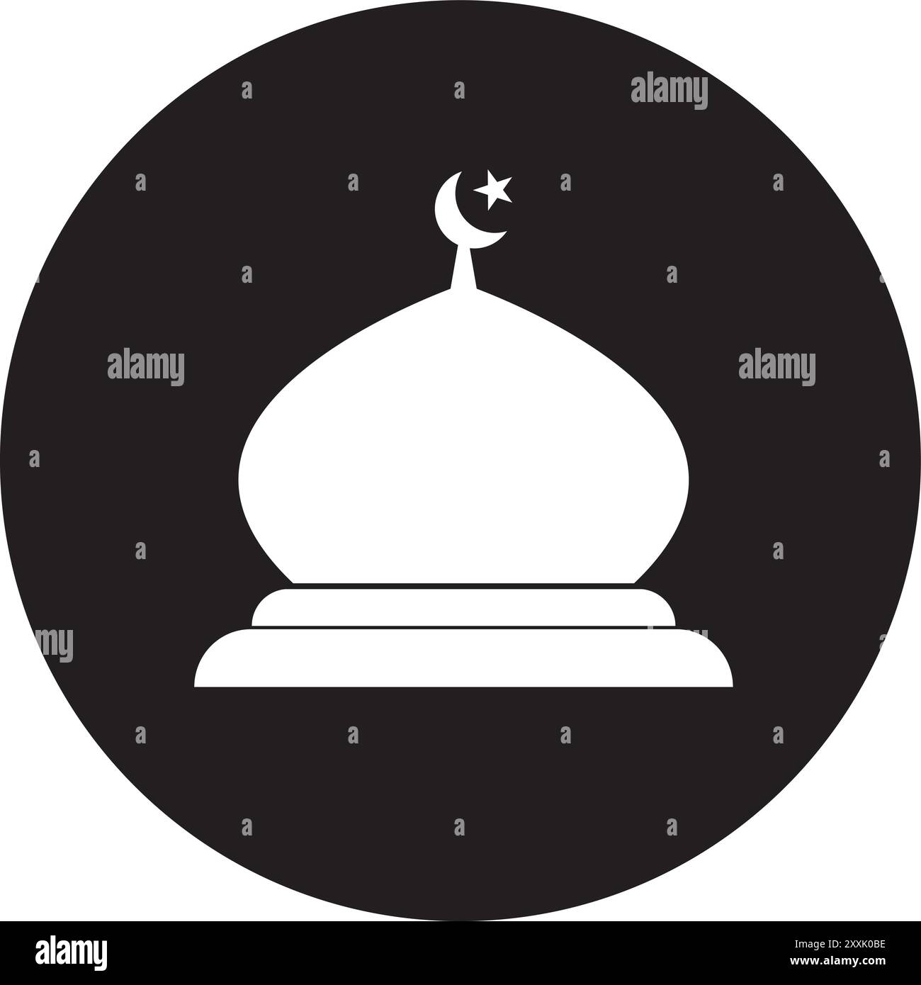mosque icon vector illustration logo design Stock Vector