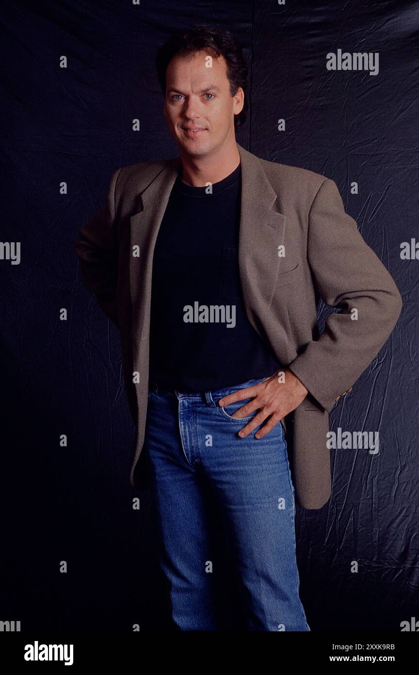 Rome, Italien. 25th Aug, 2024. American actor Michael Keaton, posing in the year 1989. Credit: dpa/Alamy Live News Stock Photo