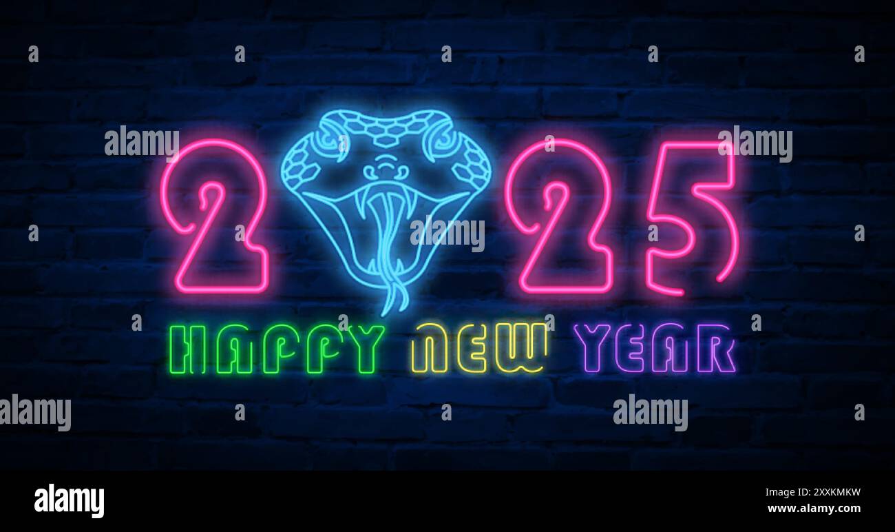 Neon Outline Of A