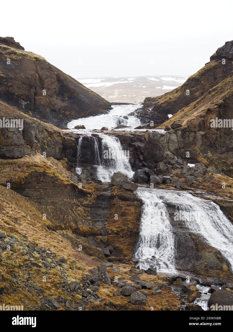 Waterfall Through Rocks Waterfalls flow through rocks hi-res stock photography and images - Alamy