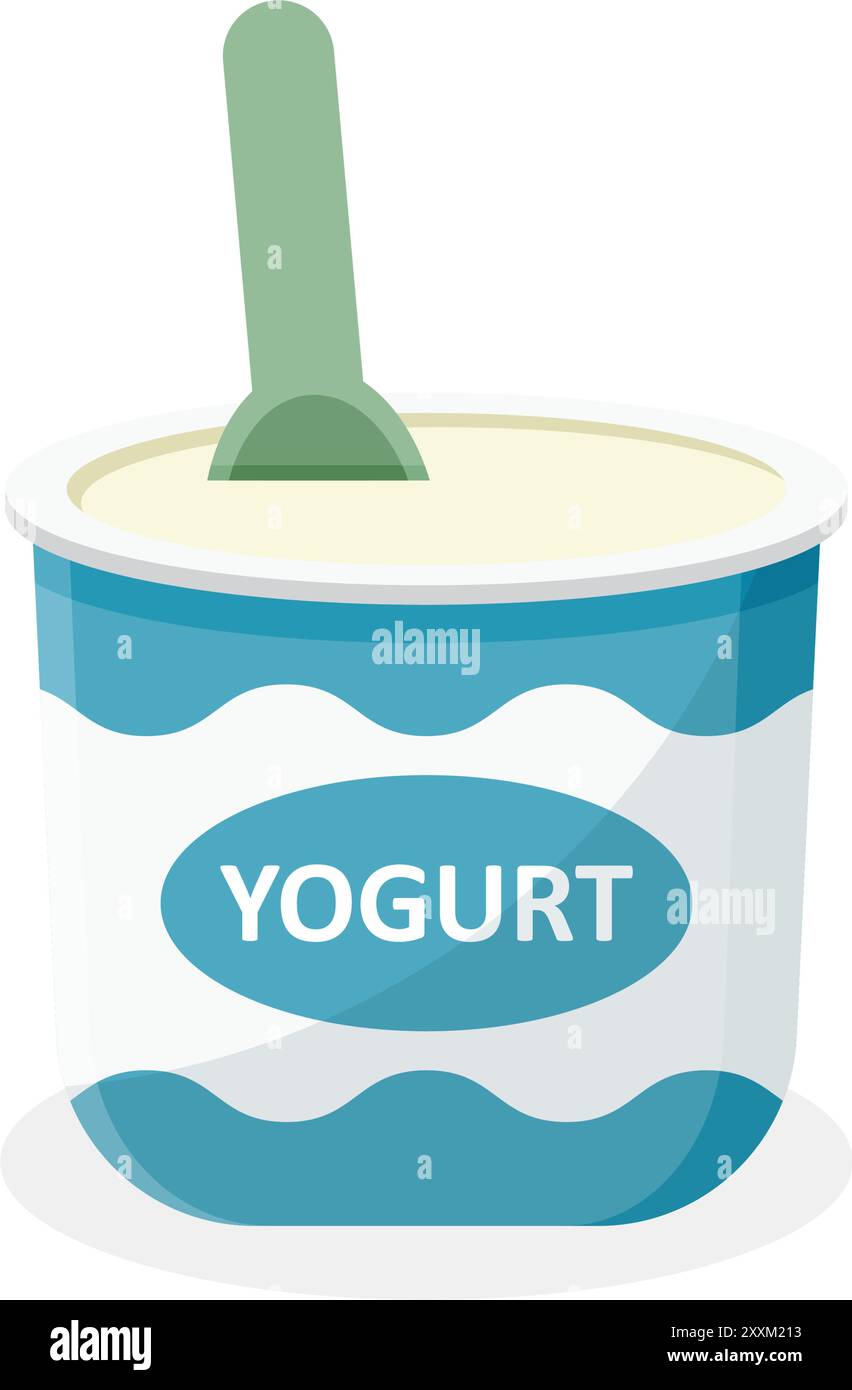 Yogurt Container Vector Yogurt In Plastic Cup Isolated On White Vector