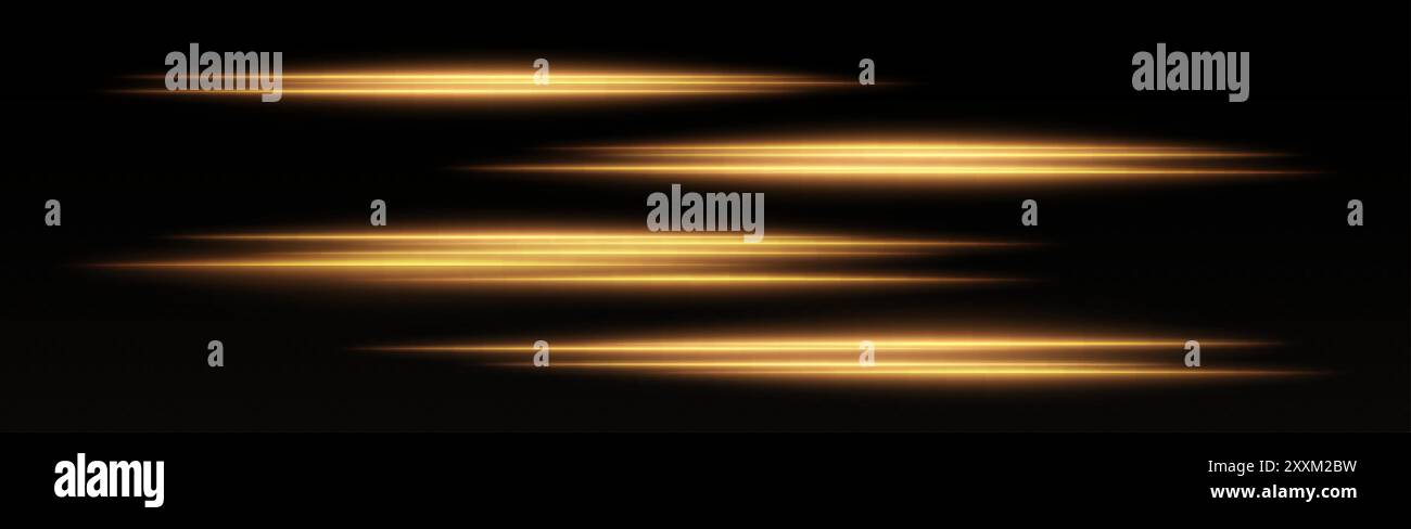 Abstract glowing rays in golden Stock Vector Images - Alamy