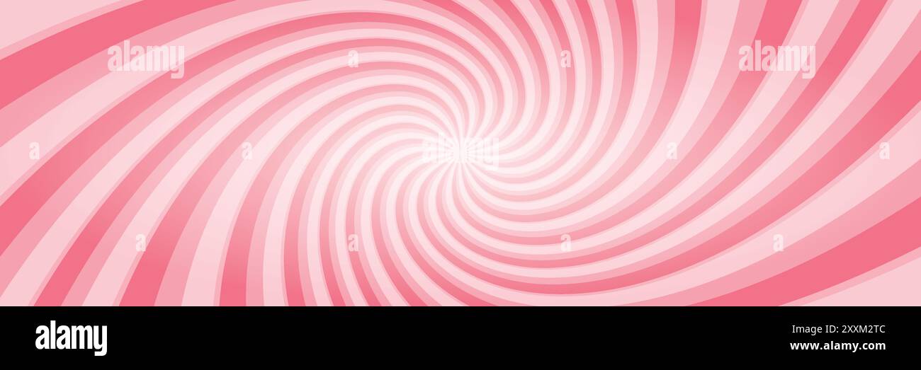 Vortex spiral twirl icon in flat style. Radial ice cream background vector illustration on isolated background. Yogurt sign business concept. Stock Vector