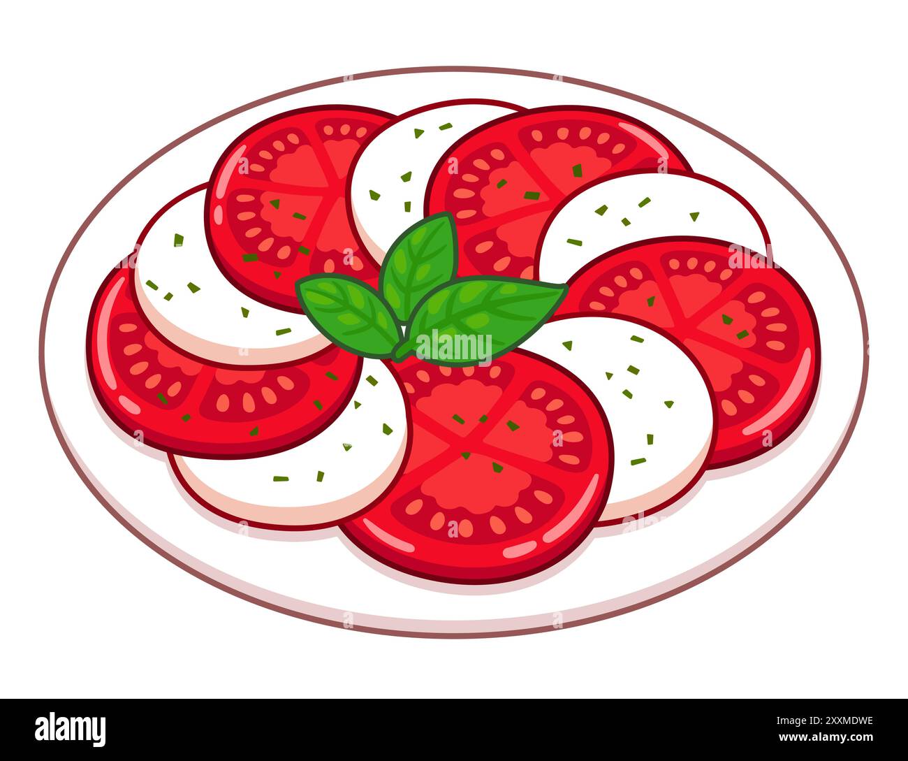 Basil leaf illustration hi-res stock photography and images - Alamy