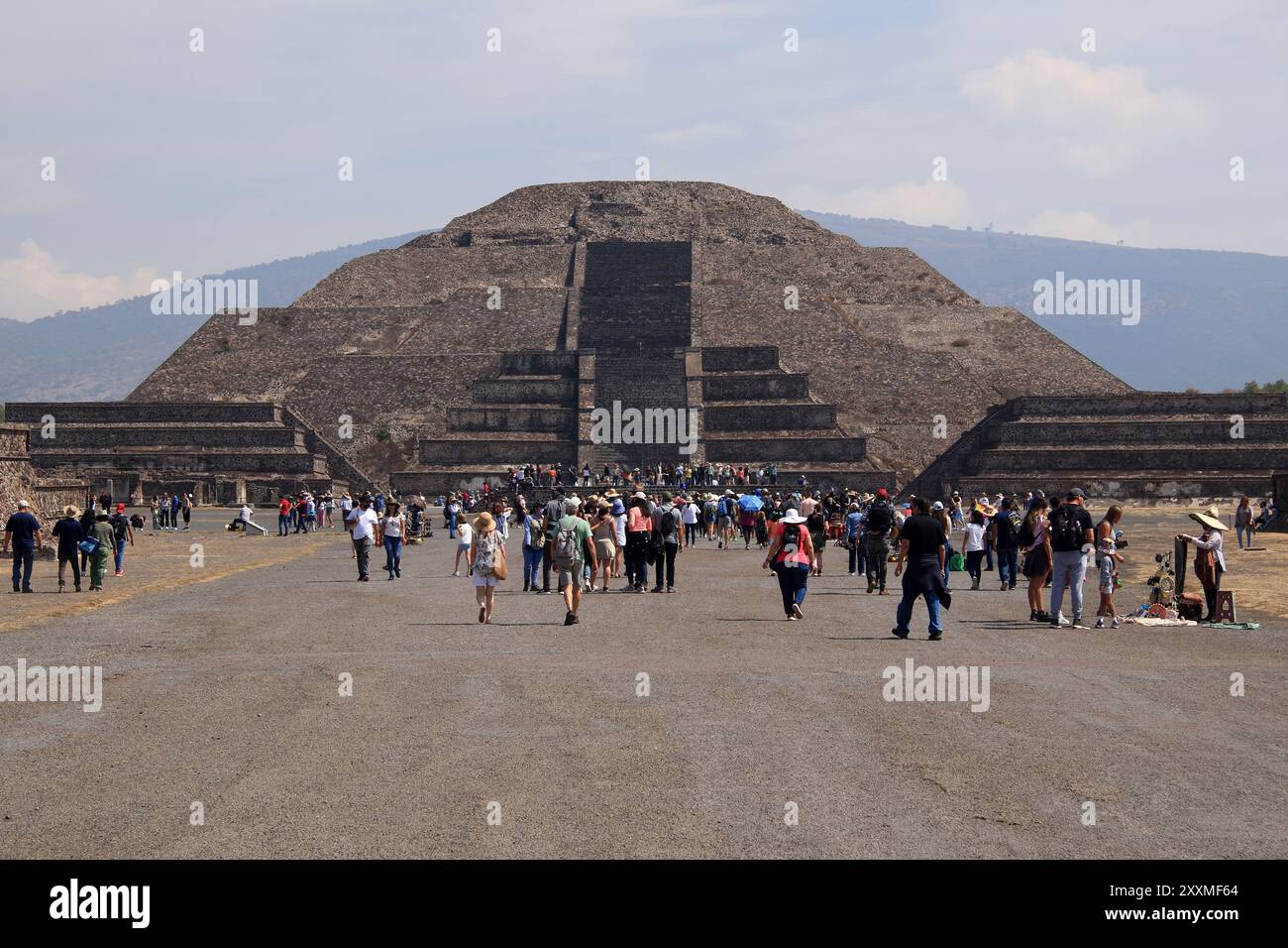 The ancient Mesoamerican ruins of Teotihuacan outside of Mexico City
