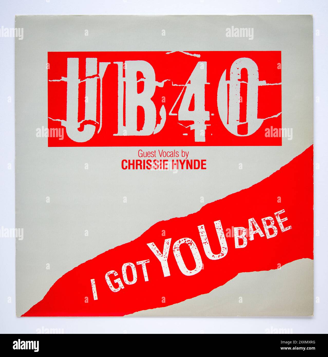 Cover of the 12 inch single version of I Got You Babe by UB40 with Chrissie Hynde, which was released in 1985 Stock Photo