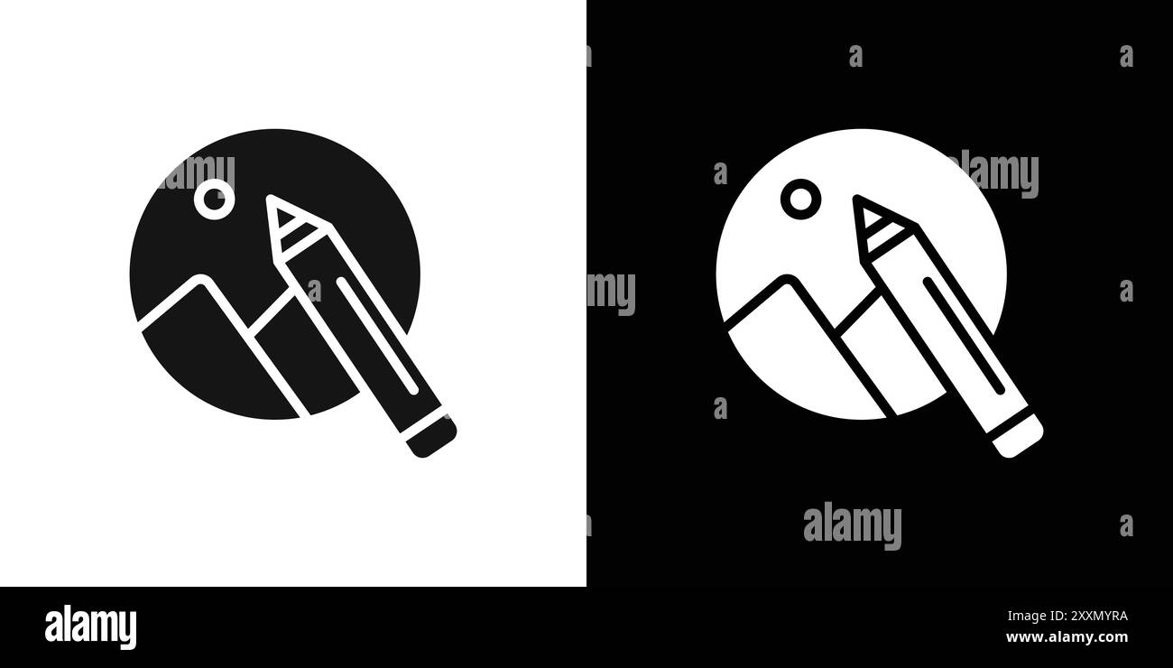 Edit Image Icon vector logo set collection or bundle pack group Stock Vector