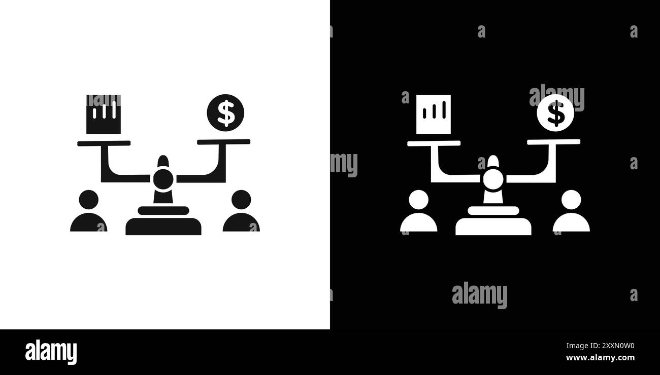 Debt holders icon vector logo set collection or bundle pack group Stock Vector