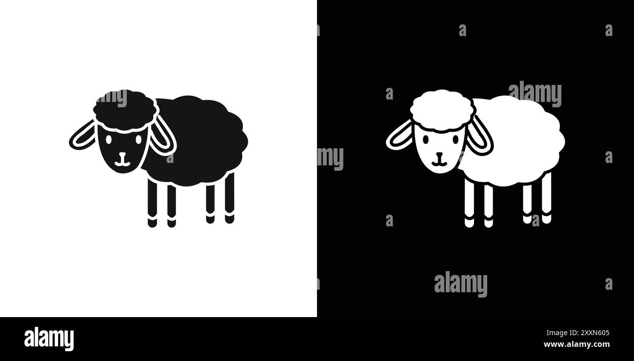 Sheep bundle vector vectors hi-res stock photography and images - Alamy