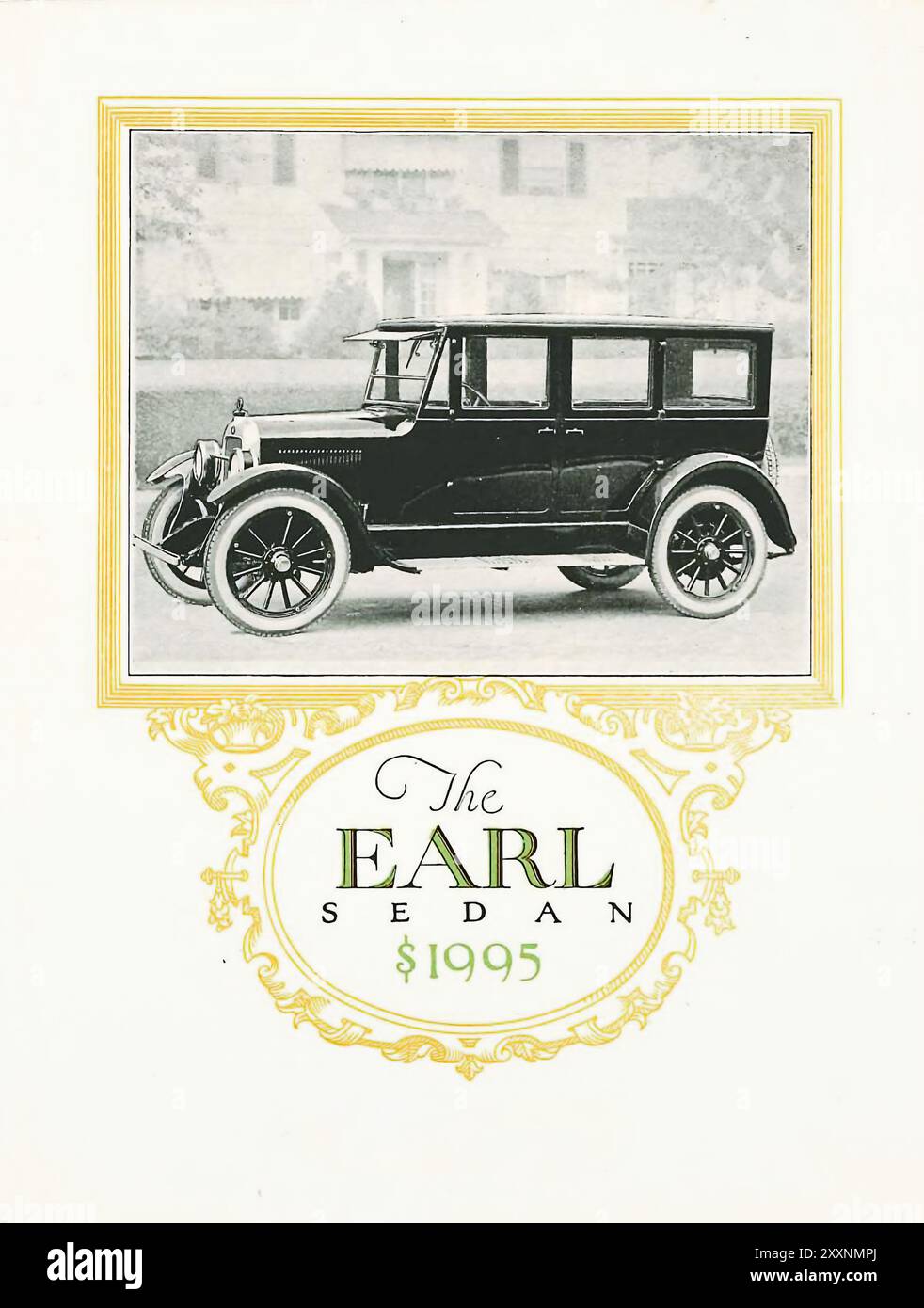 The Earl Sedan , 1995. The Earl Motor Car catalog 1922. Earl Motors