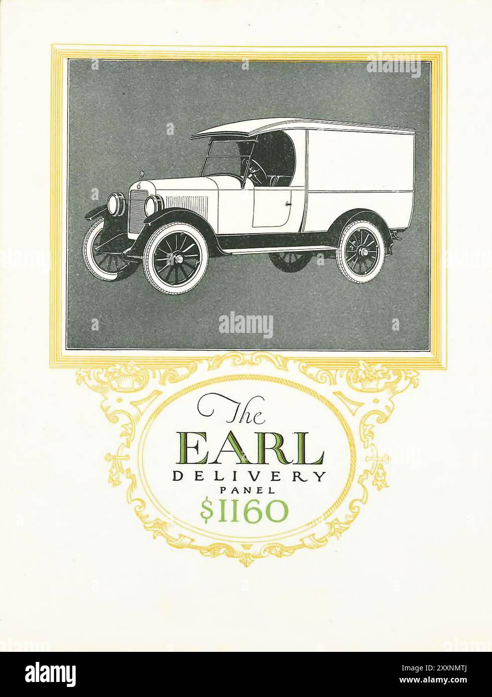 The Earl Delivery Panel , 1160. The Earl Motor Car catalog 1922. Earl