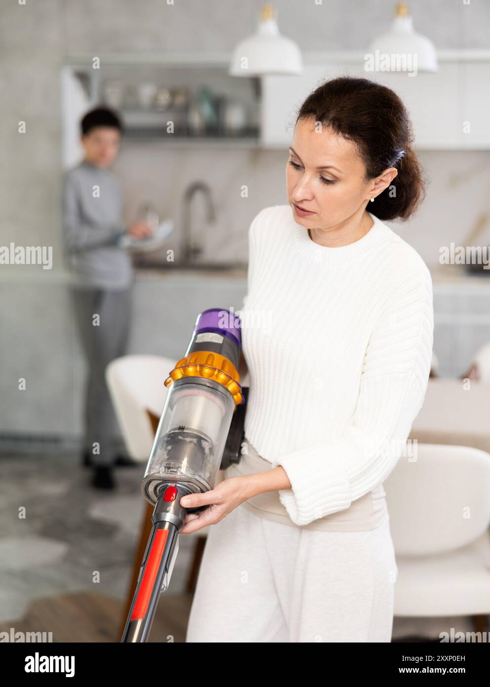 mother-doing-household-chores-stock-photo-alamy