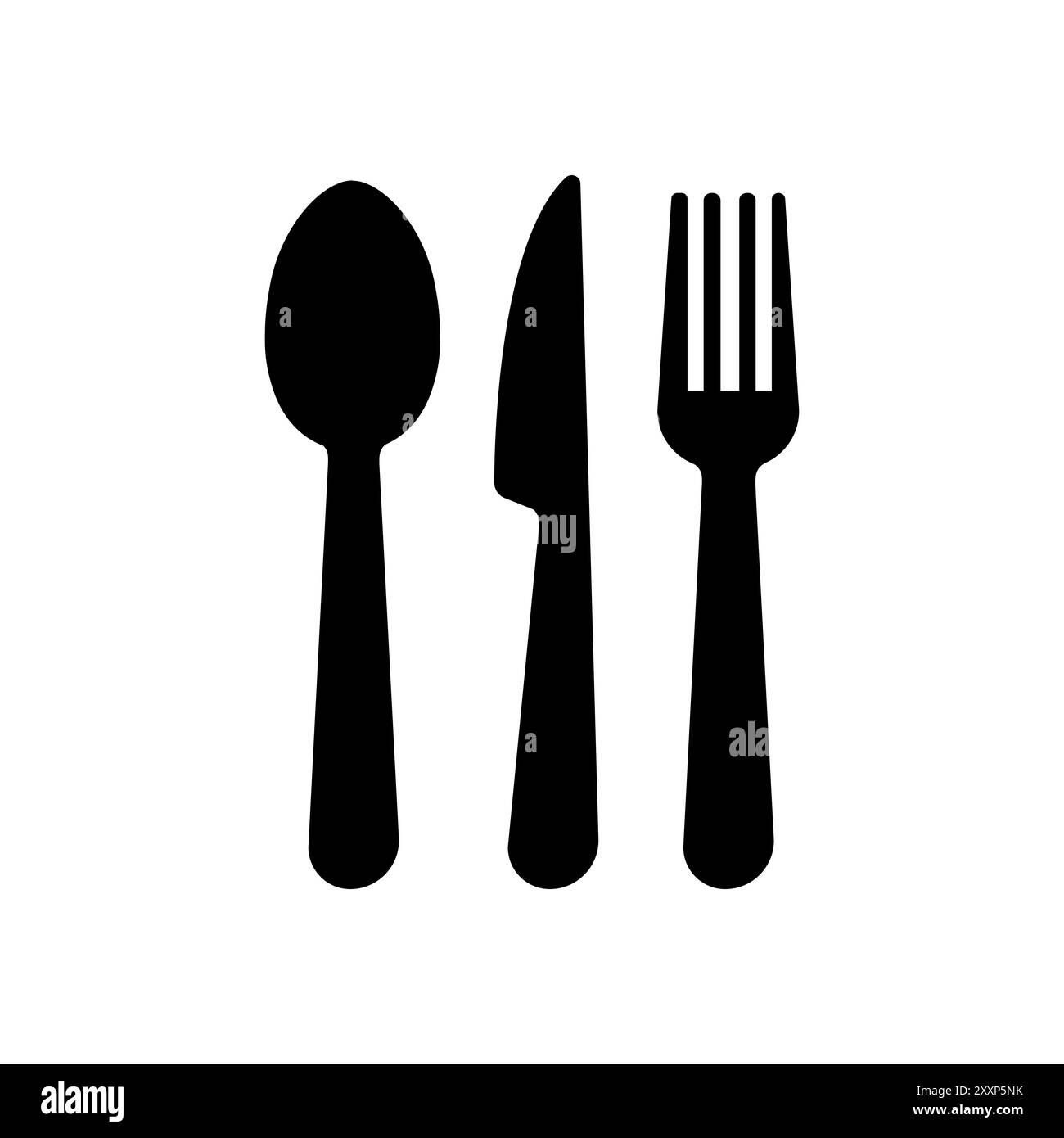 Knife, fork and spoon icon vector illustration isolated Stock Vector ...