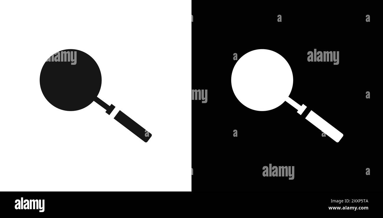 search icon Black line art vector in black and white outline set ...