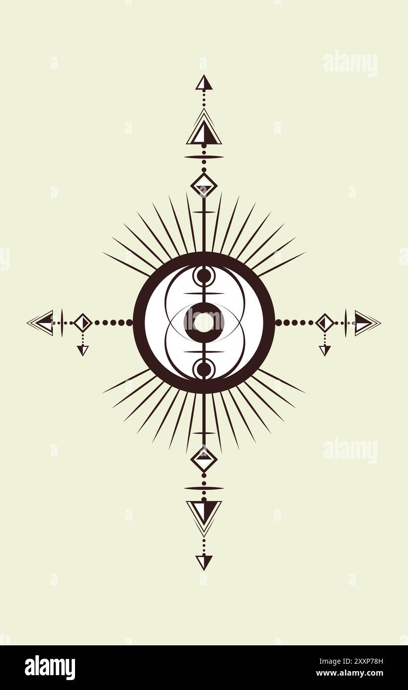 Vesica piscis mysterious magical sacred geometry. logo tattoo, duality, trinity mythological ...
