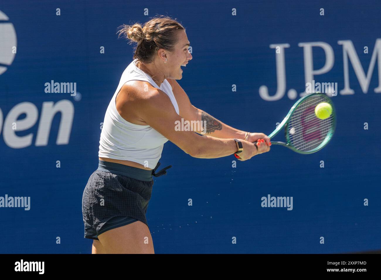 Aryna Sabalenka practices ahead of start of US Open Championship at