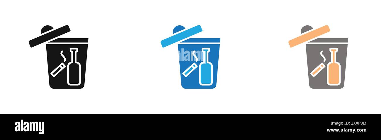 Bad habits vector vectors hi-res stock photography and images - Alamy