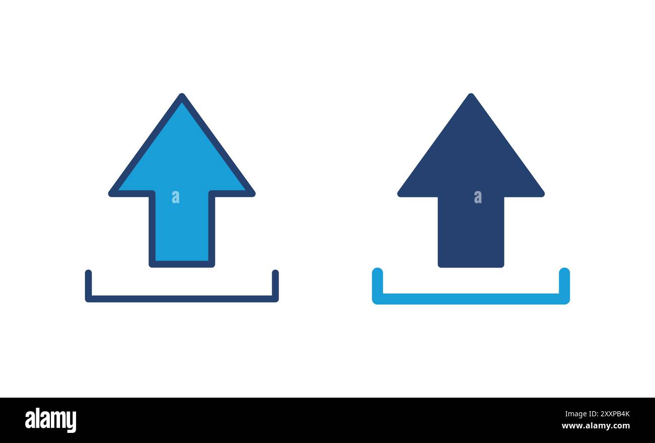 Upload icon vector. load data symbol Stock Vector Image & Art - Alamy