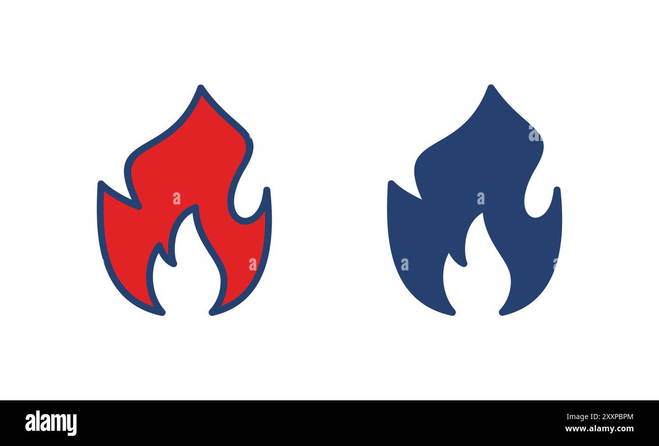 Fire icon vector. fire vector icon Stock Vector Image & Art - Alamy