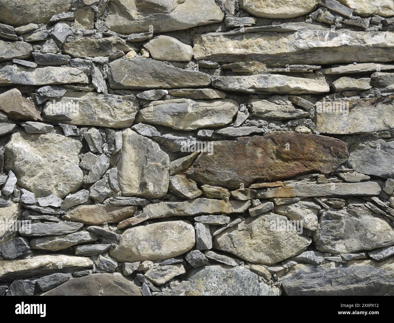 Natural stone wall Stock Photo