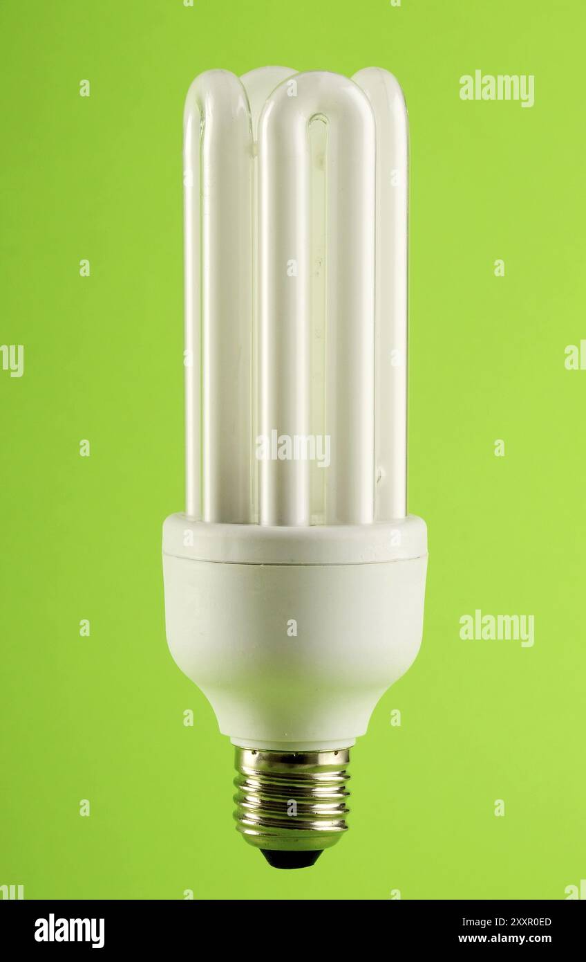Compact fluorescent lamp. Energy saving light bulb Stock Photo - Alamy
