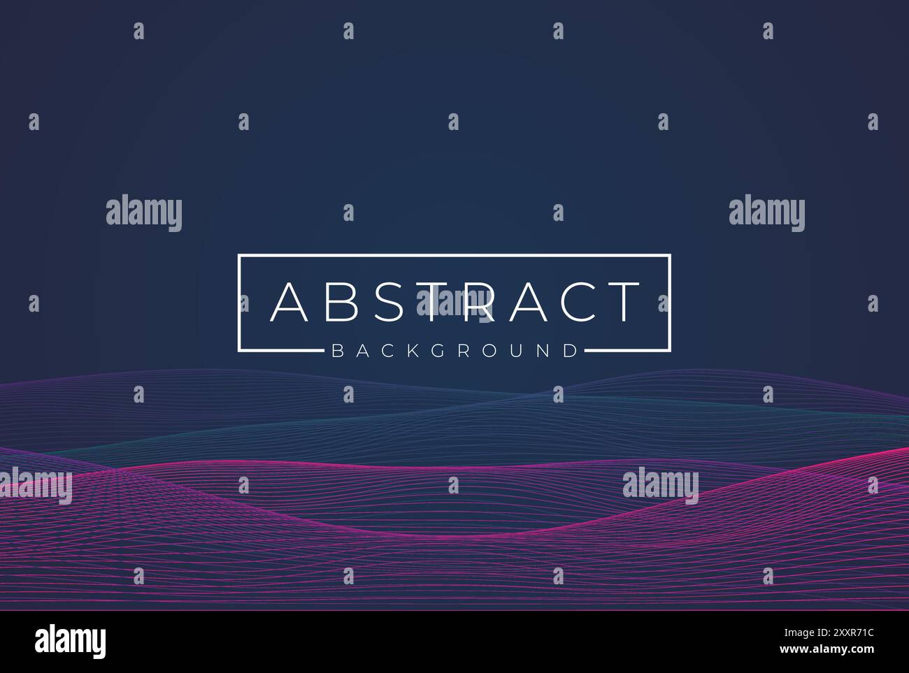 Dark Blue Beautiful Abstract Wave Technology Background with Violet ...