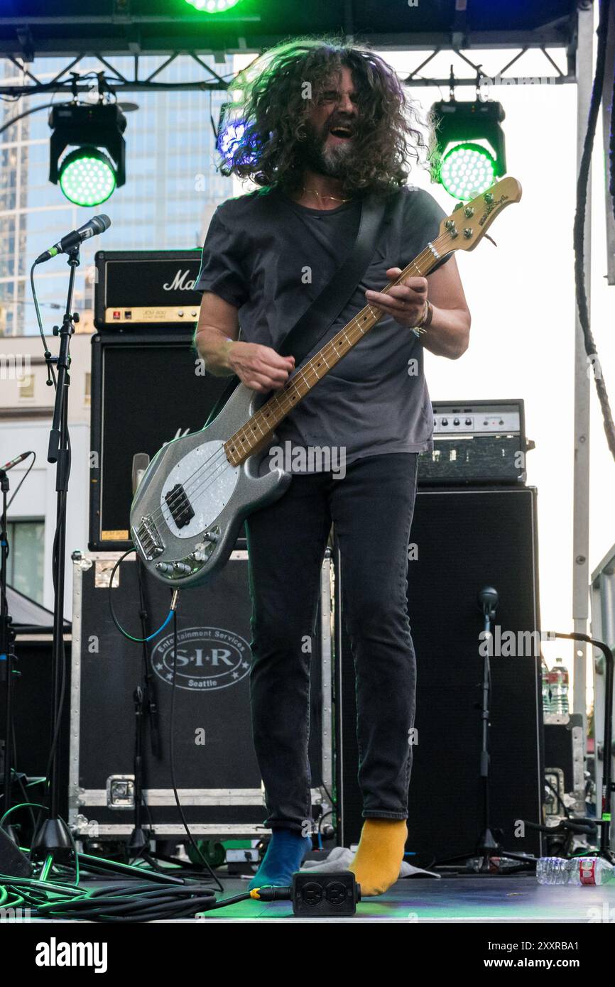 Seattle, USA. 25 Aug, 2024. The iconic band Dinosaur Jr. headlining a