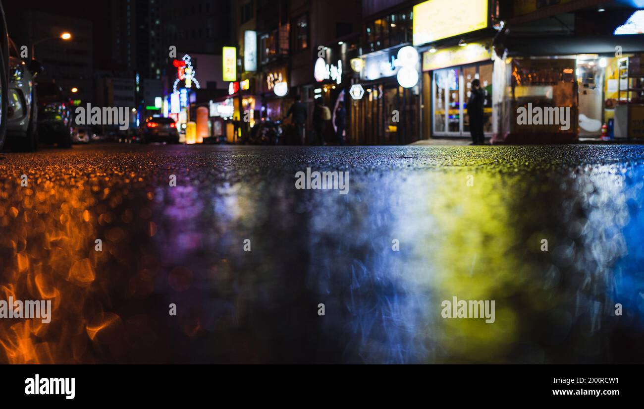 Soft light road night hi-res stock photography and images - Alamy