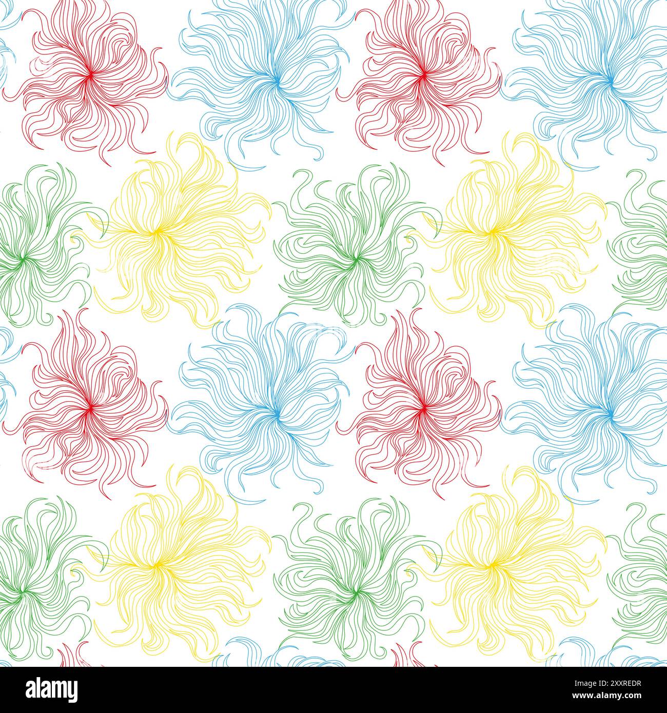 Abstract flower seamless pattern background Stock Vector Image & Art ...