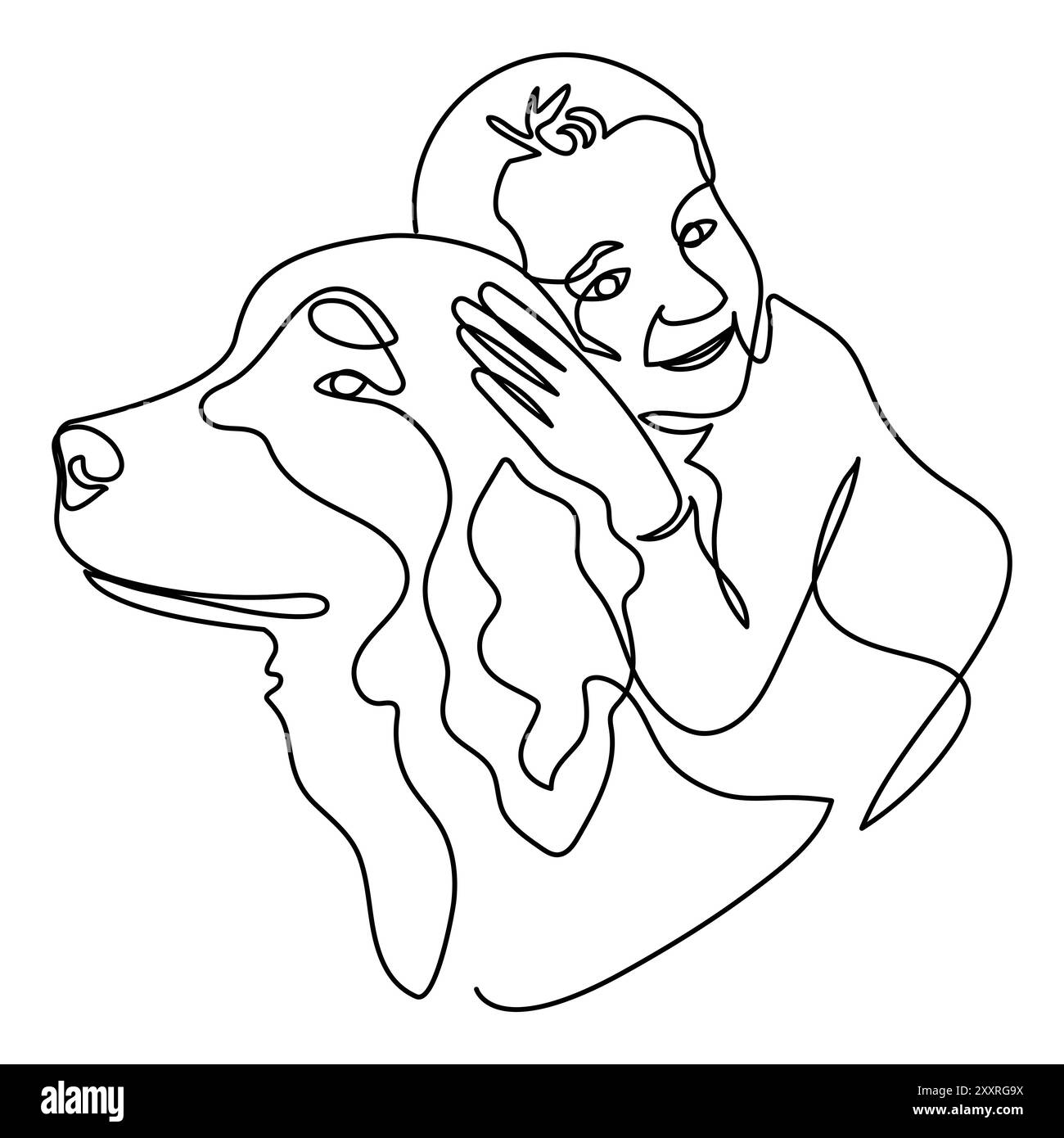drawing out line vector illustration design Stock Vector Image & Art ...