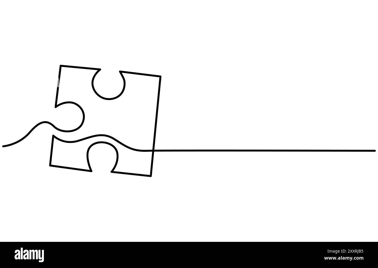 Connected line drawing Cut Out Stock Images & Pictures - Alamy