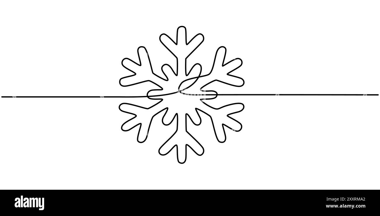 Single snowflake Stock Vector Images - Alamy