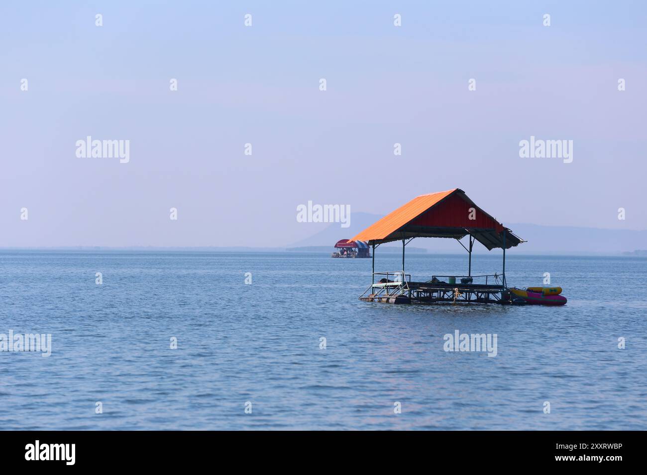 Tourist rafts of resort operations made for tourists who want to go ...