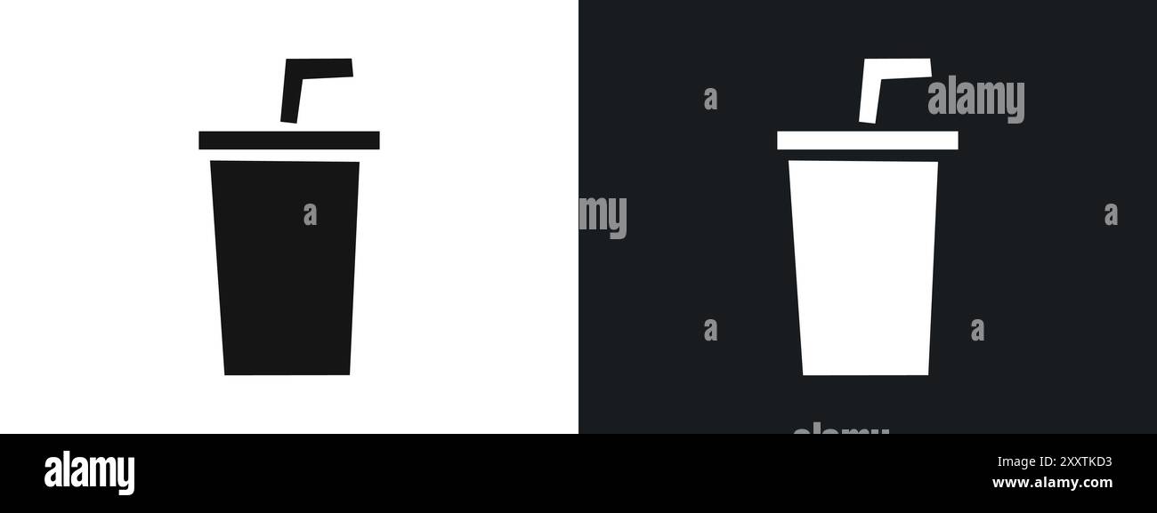 drink icon linear vector graphics sign or symbol set for web app ui ...