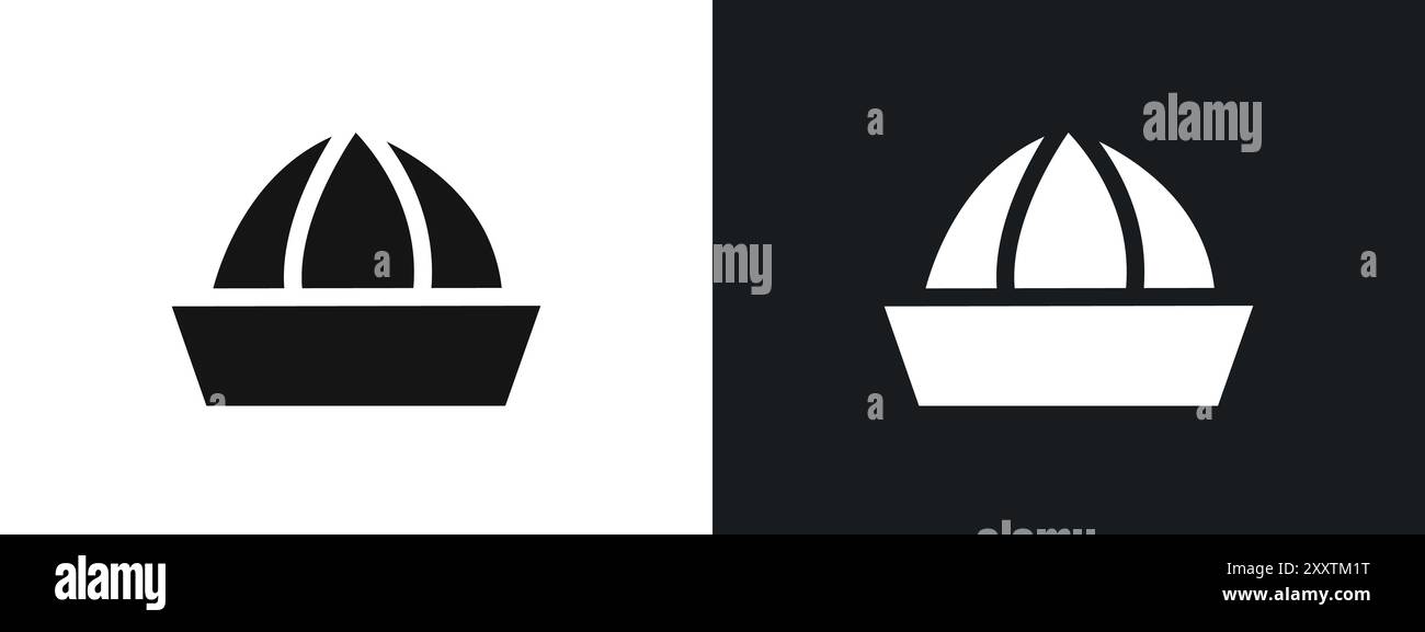 Lemon squeezer icon linear vector graphics sign or symbol set for web app ui Stock Vector