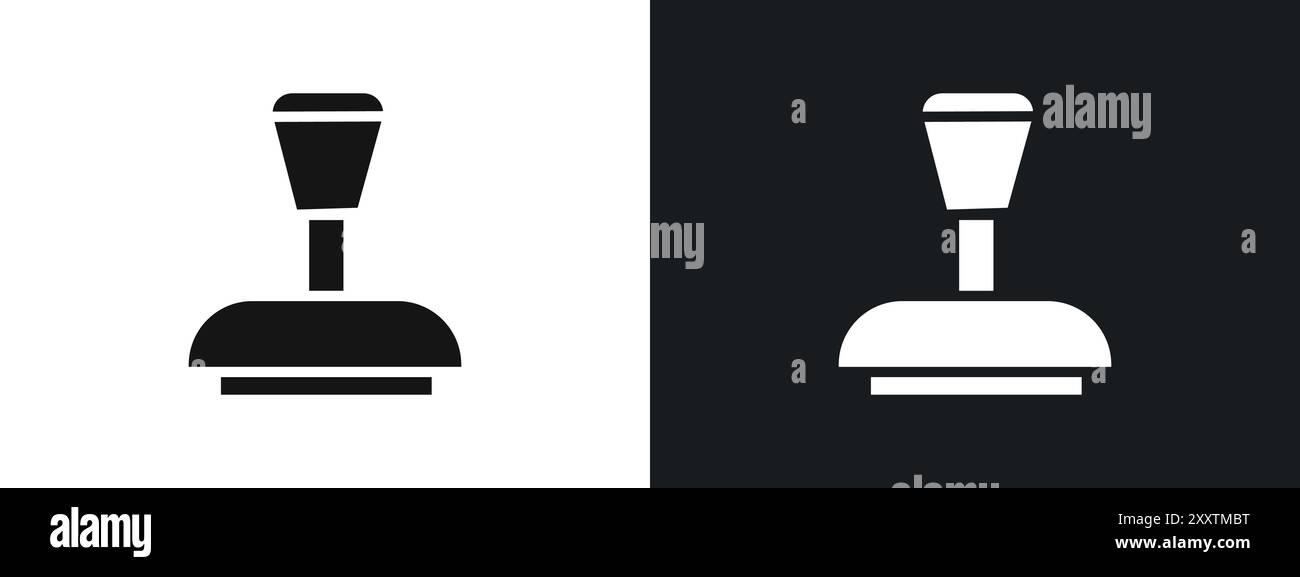 Rubber Stamp icon linear vector graphics sign or symbol set for web app ui Stock Vector