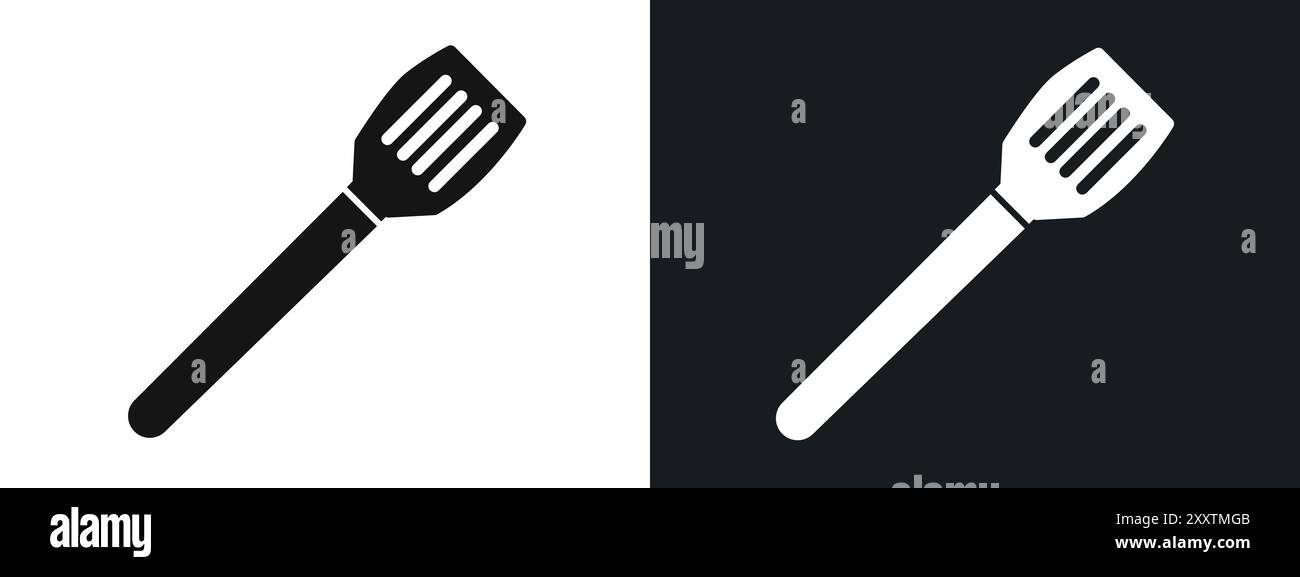 spatula icon linear vector graphics sign or symbol set for web app ui Stock Vector