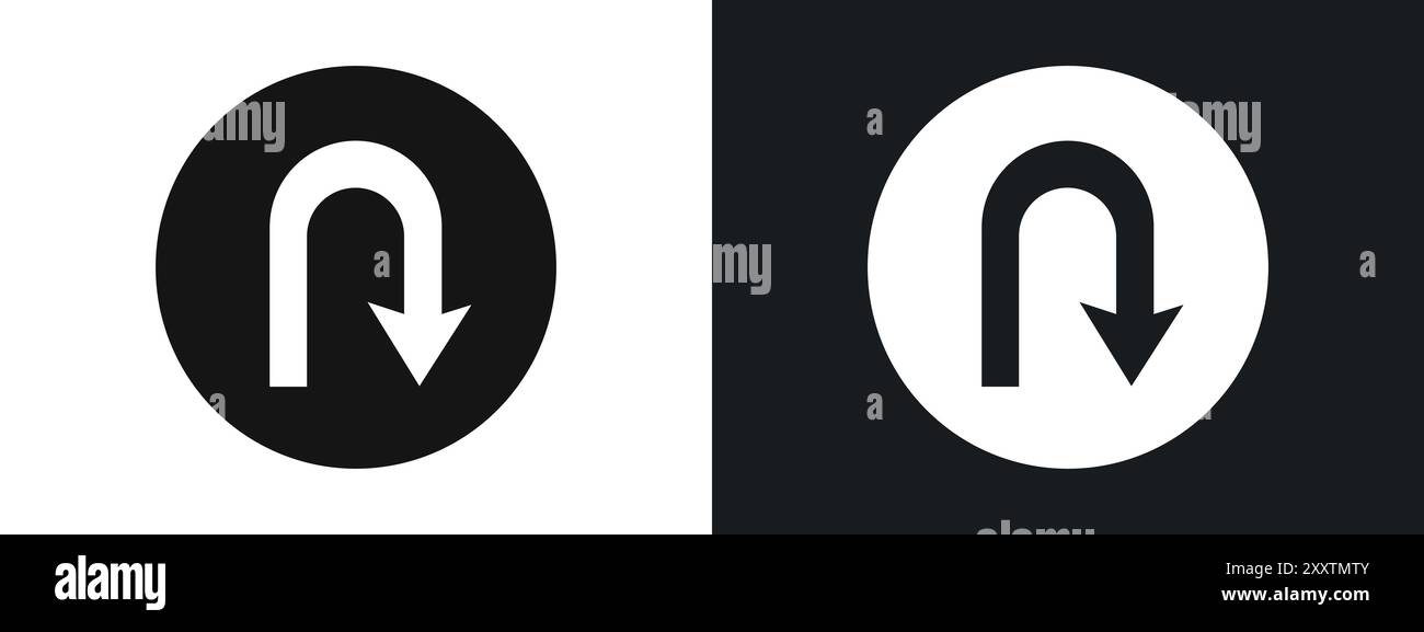 U Turn Arrow Logo Uturn Sign U Turn Vector Images (over 180)