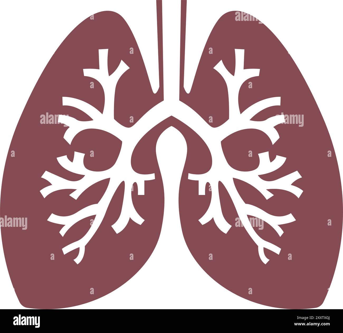 Lungs image icon design template Stock Vector