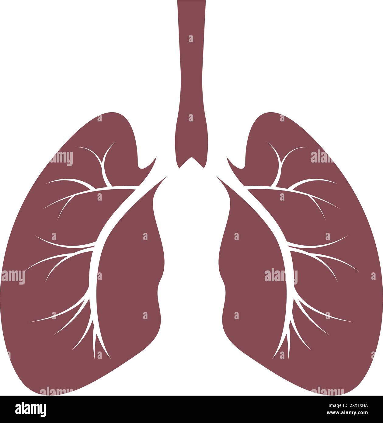 Lungs image icon design template Stock Vector
