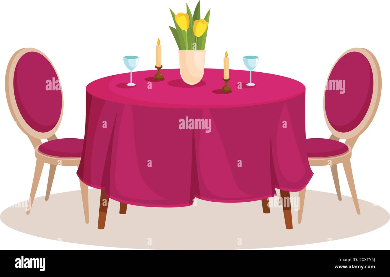 fine-dining-table-chair-stock-vector-images-alamy