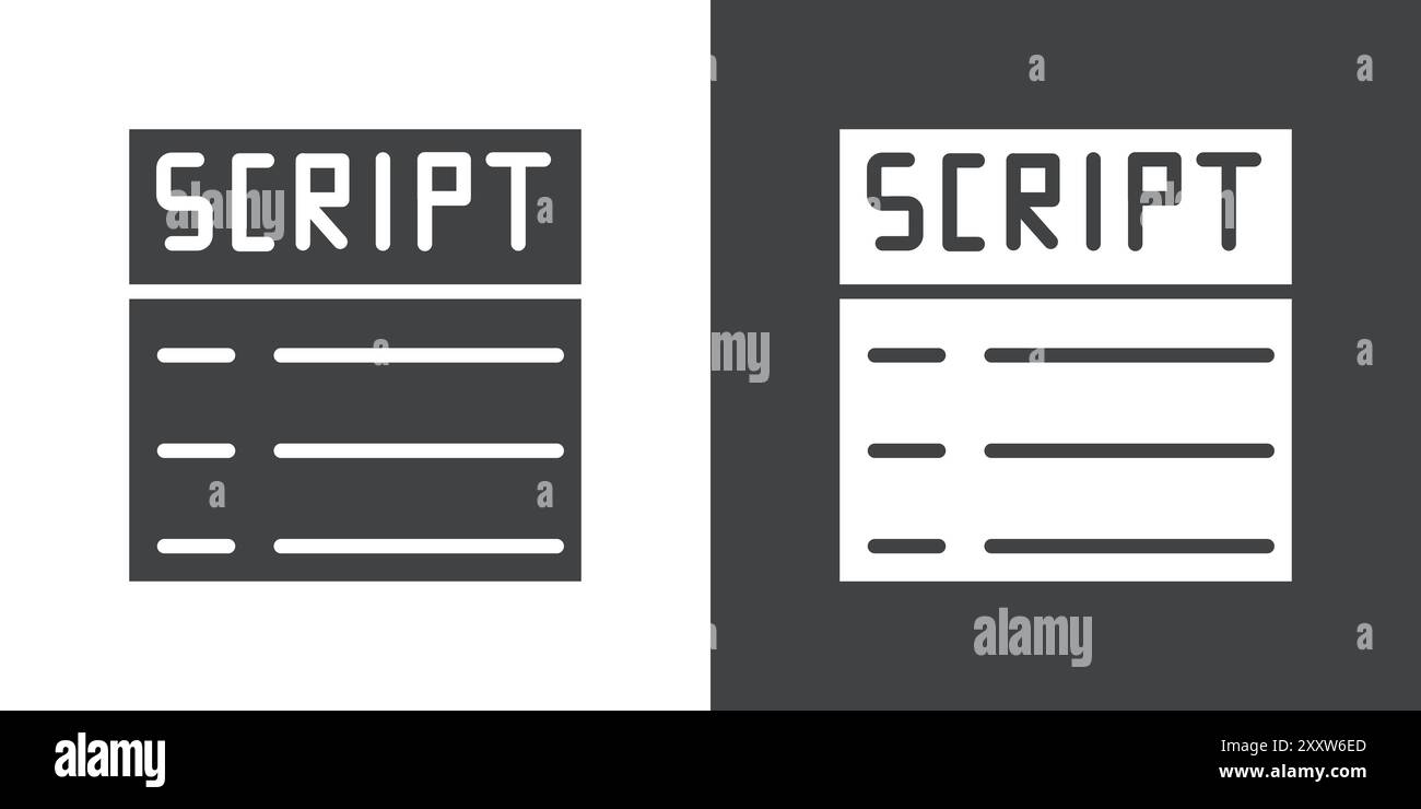 Film script vector vectors hi-res stock photography and images - Alamy