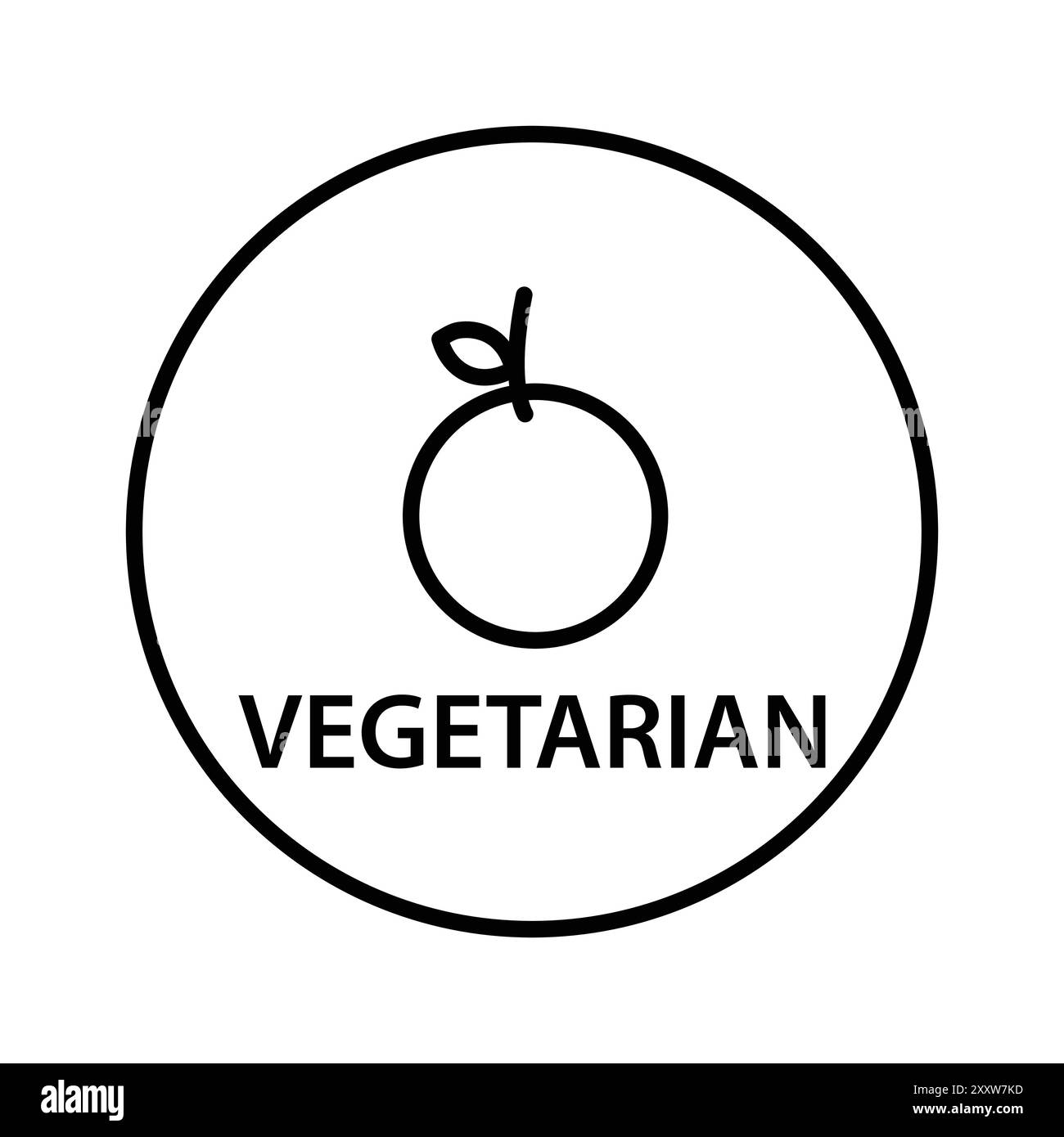 Vegetarian food diet icon Flat set in black and white color outline ...