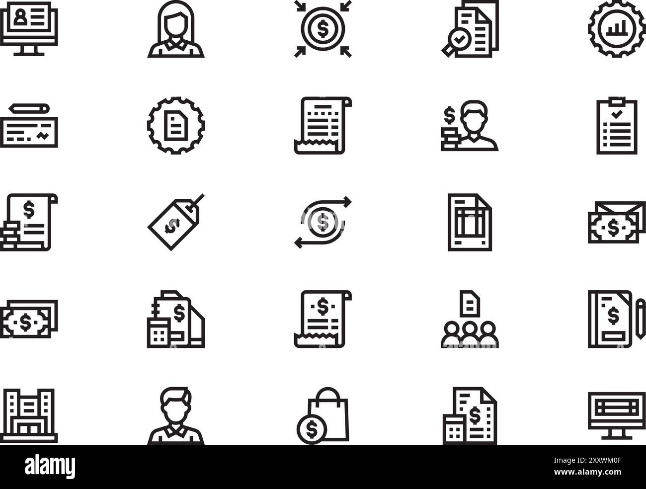Bank check employee Stock Vector Images - Alamy
