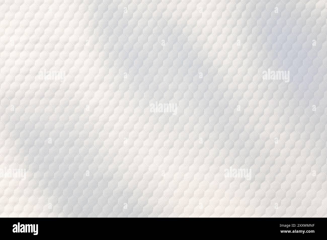 Textured white fabric background with hexagonal pattern Stock Photo - Alamy