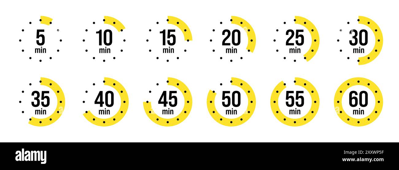 Simple stopwatch icons. Colorful chronometer, time counter with dial ...