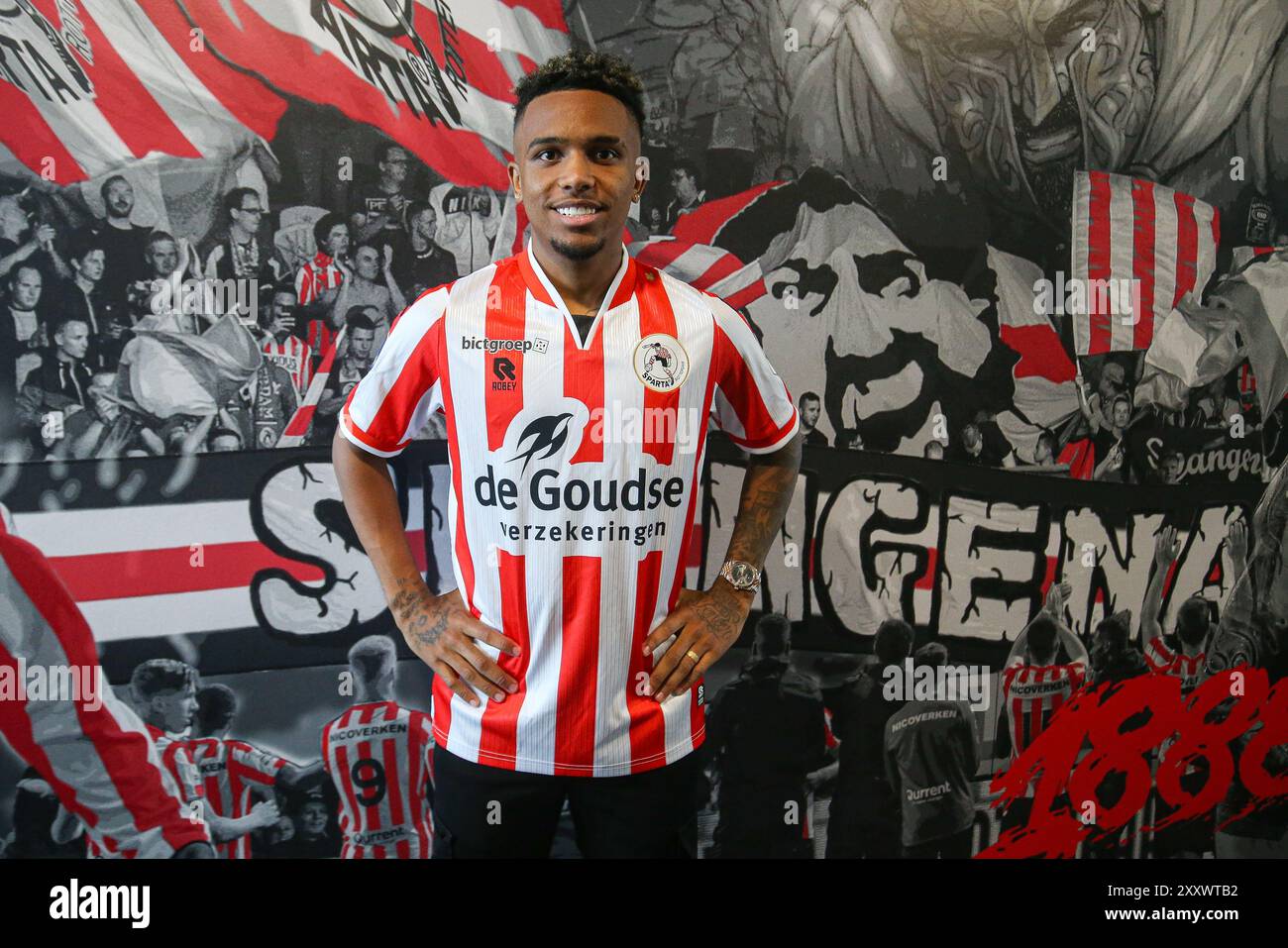 ROTTERDAM, 26-8-24, Stadium het Kasteel, Dutch eredivisie, Signing Sparta  Rotterdam player Kayky Credit: Pro Shots/Alamy Live News Stock Photo - Alamy