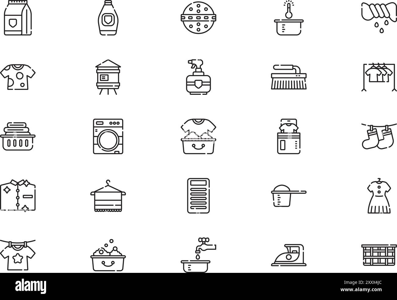 laundry-icons-collection-is-a-vector-illustration-with-editable-stroke