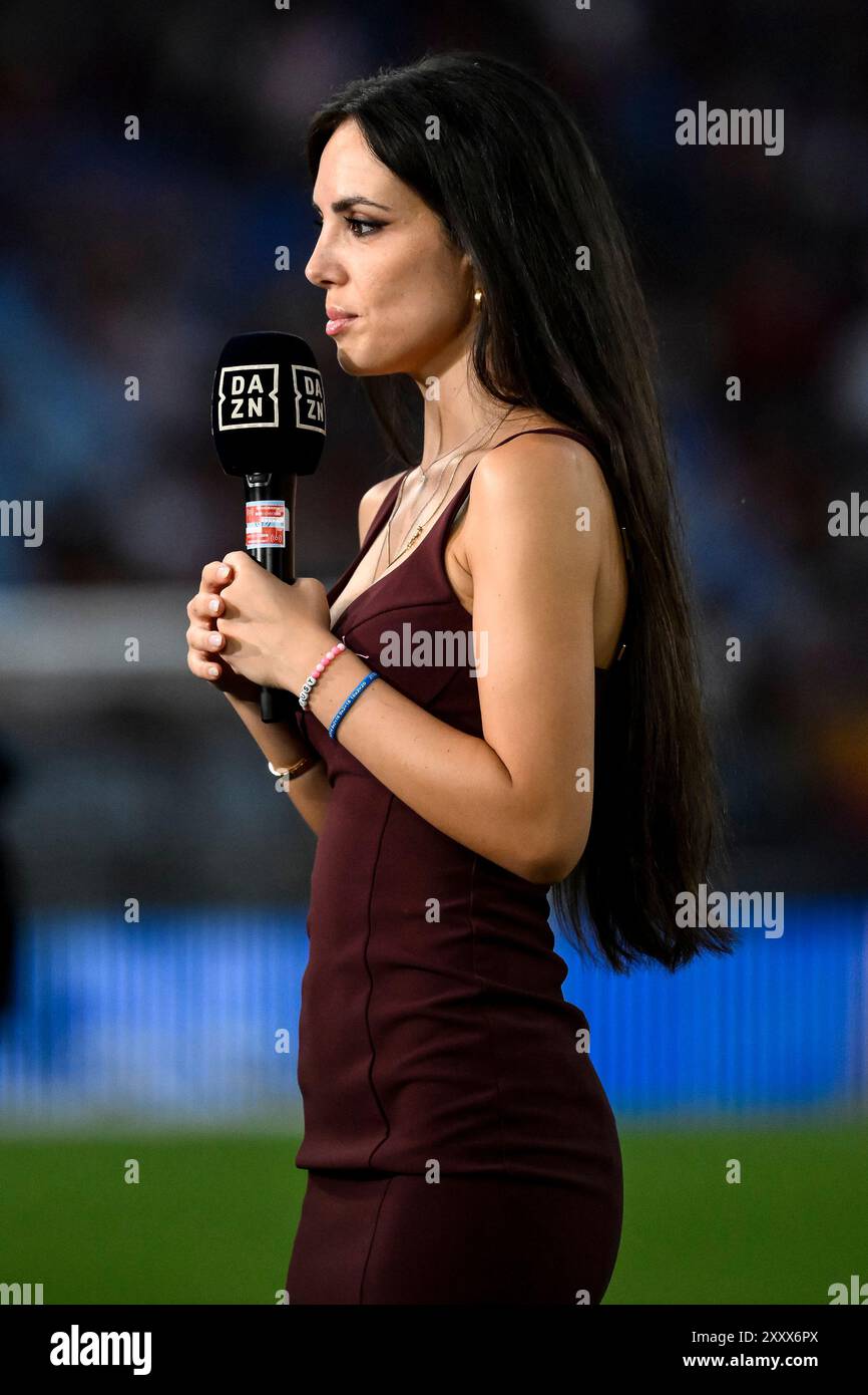 Dazn television anchorwoman Giusy Meloni during the Serie A 