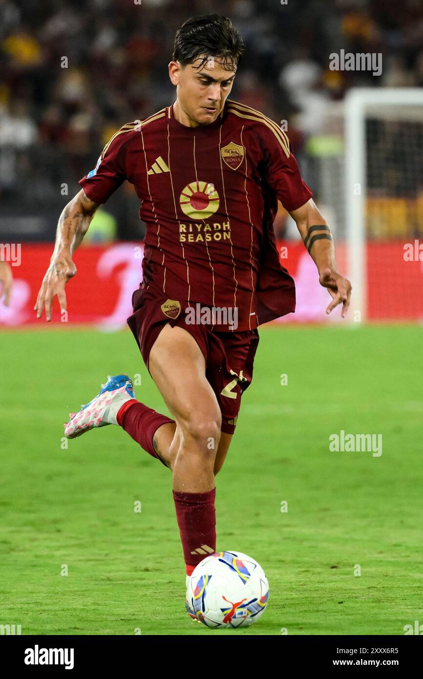 Paulo Dybala of AS Roma in action during the Serie A football match ...